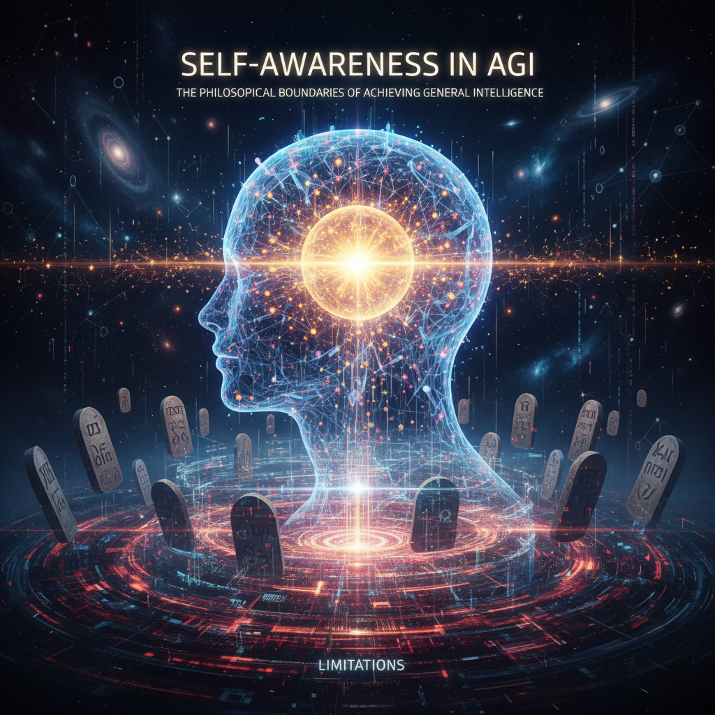 الوعي الذاتي في AGI: الحدود الفلسفية لتحقيق الذكاء العام